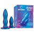 Durex Deep & Deeper - anální plug set - 2 dílný (modrý)