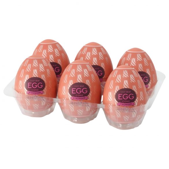 TENGA Egg Cone Stronger - silnější vajíčka pro mužské potěšení (6ks)