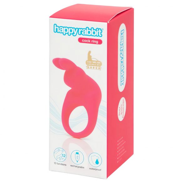 Happyrabbit Cock - vibrační erekční kroužek, akumulátorový (růžový)