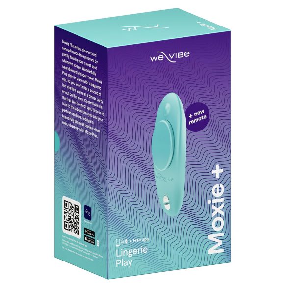 We-Vibe Moxie+ - chytrý vibrační zázrak pro klitoris (tyrkysový)