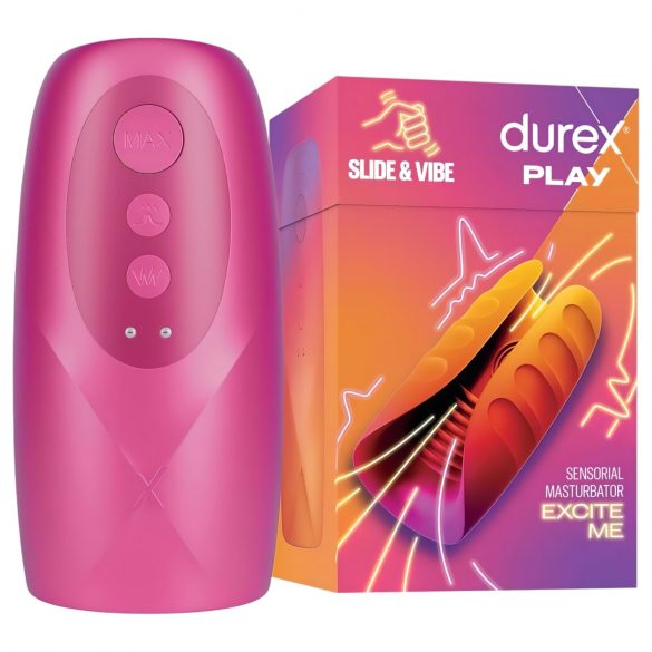 Durex Slide & Vibe - voděodolný makový vibrátor (růžový)