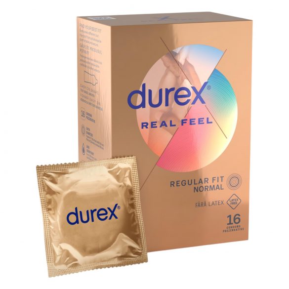 Durex Real Feel - bezlatexové kondomy (16 ks)