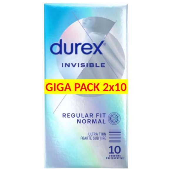 Durex Invisible Extra Sensitive - extra tenké kondomy (2x10 ks)