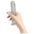 Addiction Crystal - stojací dildo (průhledné) - 18cm