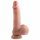 Dual Density realistické dildo 18 cm - přísavka, přírodní vzhled