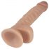 Lovetoy Real Extreme - přísavný dildo 21 cm (přírodní)