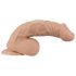 Lovetoy Real Extreme - Přísavkový, realistický penis s varlaty - 23cm (přírodní)