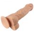 Lovetoy Real Extreme - Přísavkový, realistický penis s varlaty - 23cm (přírodní)