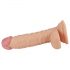 Realistické G-bod dildo s varlaty - 19 cm (přírodní)