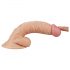 Realistické G-bod dildo s varlaty - 19 cm (přírodní)