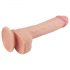 Realistický dildo s přísavkou 21cm - přírodní tělová barva