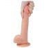 Realistický dildo s přísavkou 21cm - přírodní tělová barva