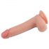 Lovetoy Realistický penis - dvouvrství - 20 cm (přírodní)