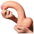 Lovetoy Real Cock - dvojvrstvý realistický dildo - 28cm (přirozený)