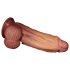 Lovetoy - realistické dvouvrstvé dildo - 26 cm (přírodní)