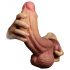 Lovetoy - realistické dvouvrstvé dildo - 26 cm (přírodní)