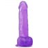 Jelly Studs - realistický fialový dildo s přísavkou 20 cm