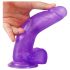 Jelly Studs - realistický fialový dildo s přísavkou 20 cm