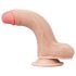 Lovetoy Sliding-Skin - dvouvrstvé dildo - 18 cm (přirozené)