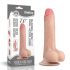 Lovetoy Sliding-Skin - dvouvrstvé dildo - 18 cm (přirozené)