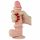 Lovetoy Sliding-Skin - dvouvrstvé dildo - 21 cm (přírodní)