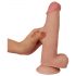 Lovetoy Sliding-Skin - dvouvrstvé dildo - 21 cm (přírodní)