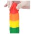 Lovetoy Prider - realistický silikonový dildo - 19 cm (duhový)