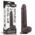 Lovetoy Sliding-Skin - dvouvrstvé dildo - 23cm (hnědé)