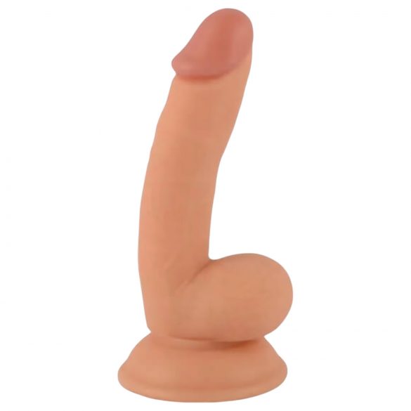 Pan Rude - přísavkový realistický dildo s varlaty - 18cm (přírodní)