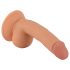 Pan Rude - přísavkový realistický dildo s varlaty - 18cm (přírodní)