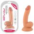 Pan Rude - přísavkový realistický dildo s varlaty - 18cm (přírodní)