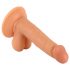 Pan Vzrušení - přísavný realistický dildo s varlaty - 17cm (přírodní)