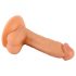 Pan Vzrušení - přísavný realistický dildo s varlaty - 17cm (přírodní)