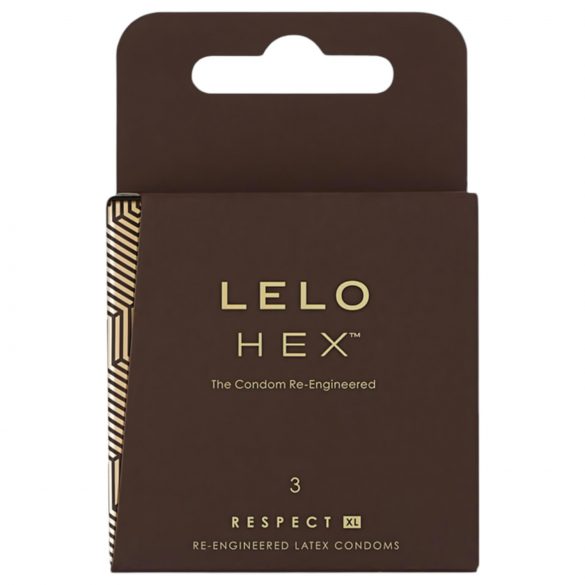 LELO Hex Respect XL - luxusní kondom (3 ks)