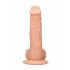 RealRock Dong 8 – realistický dildó s varlaty (20 cm) – přírodní