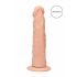 RealRock Dong 7 - realistický dildo (17cm) - přírodní