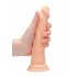 RealRock Dong 7 - realistický dildo (17cm) - přírodní