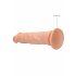 RealRock Dong 10 - realistický penis (25 cm) - přírodní