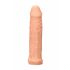 RealRock návlek na penis 17 cm - přirozený vzhled