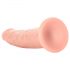 RealRock Slim - realistický dildo - 15,5 cm (přírodní)