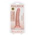 RealRock Slim - realistický dildo - 15,5 cm (přírodní)