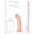 RealRock - realistické dildo s přísavkou - 15,5cm (přírodní)