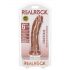 RealRock - realistický dildo - 15,5cm (tmavě přírodní)