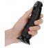 RealRock - realistický přísavný dildo - 15,5cm (černý)