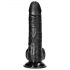 RealRock realistické dildo s přísavkou 15,5 cm (černé)