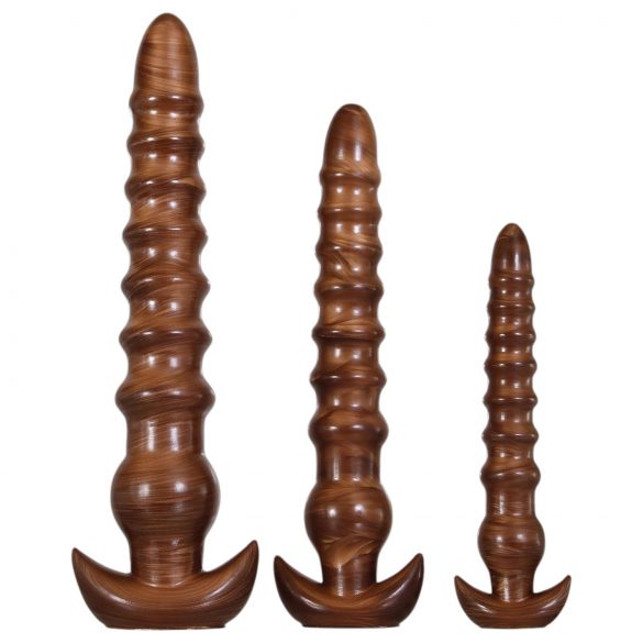 Evolved Twisted Love - dřevem inspirovaný anální dildo set