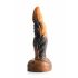 Příšerný Kohout - texturovaný silikonový dildo 20 cm (oranžový)