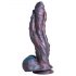 Hydra silikonová dildo - 27 cm (fialové)