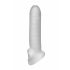 Fat Boy Micro vroubkovaný návlek na penis (17cm) - mléčná bílá