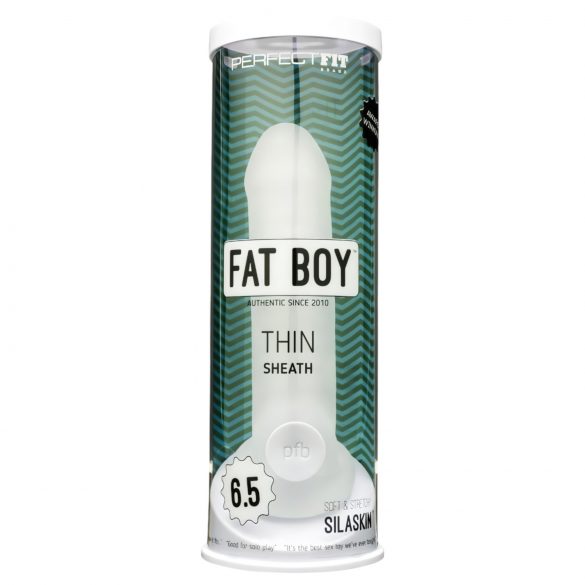 Fat Boy Thin - návlek na penis (17 cm) - mléčně bílý